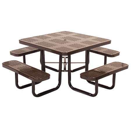 Perforated-Picnic-Table-Brown