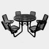 Round Picnic Table with Six Chairs Round Picnic Table with Six Chairs