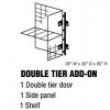 Wire Mesh Storage Locker - Add On/2 Tier Wire Mesh Storage Locker - Add On/2 Tier
